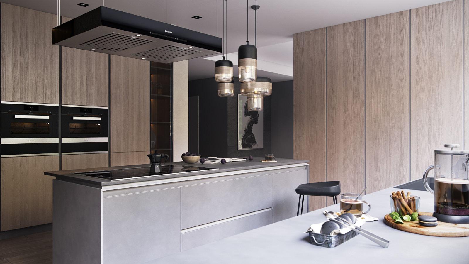 Функциональная кухня с техникой Miele