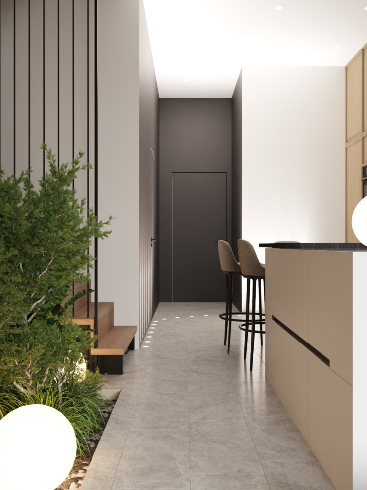 Обложка проекта: 2-ух уровневая квартира для молодой семьи