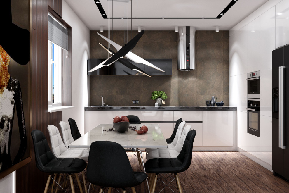 Обложка проекта: Кухня-гостиная в частном доме