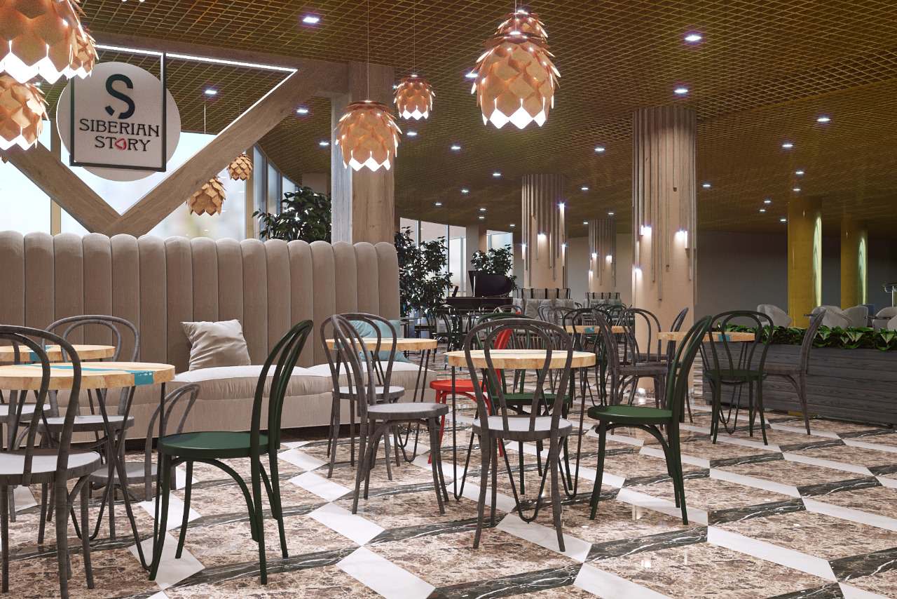 Siberian Story / Арт Пространство ~ дизайн этажа ТЦ