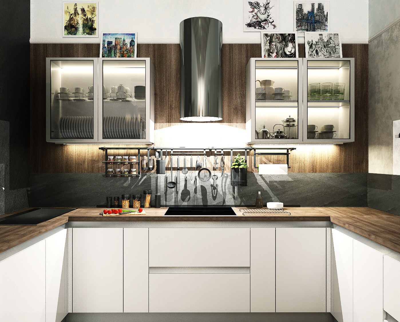 Уссурийск. Гараж переустроен под кухню гостиную