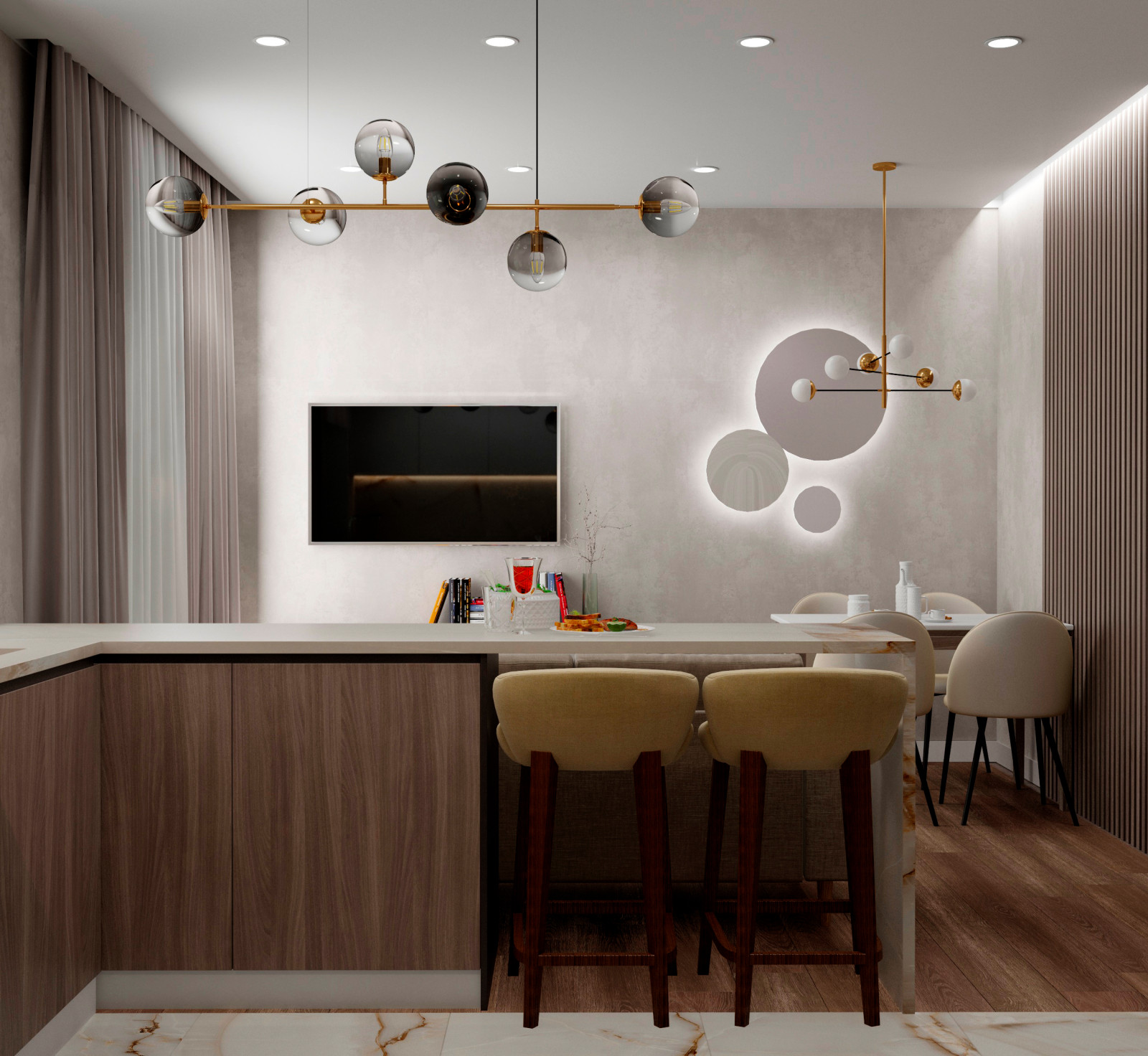 Кухня-гостиная