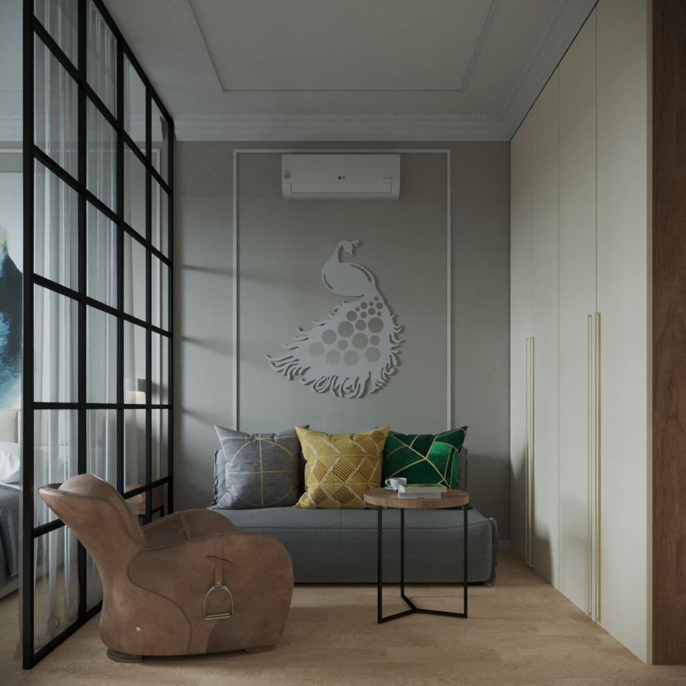 4-к квартира в Москве в пастельных тонах современной классики