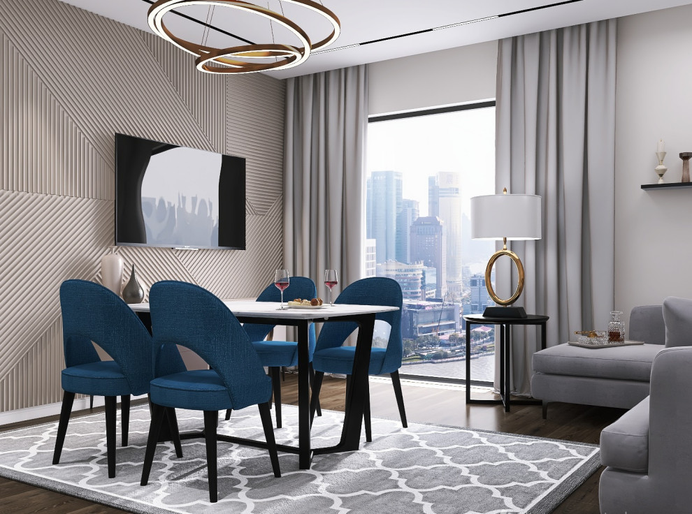 КУХНЯ-ГОСТИНАЯ В ГОРОДСКОЙ КВАРТИРЕ