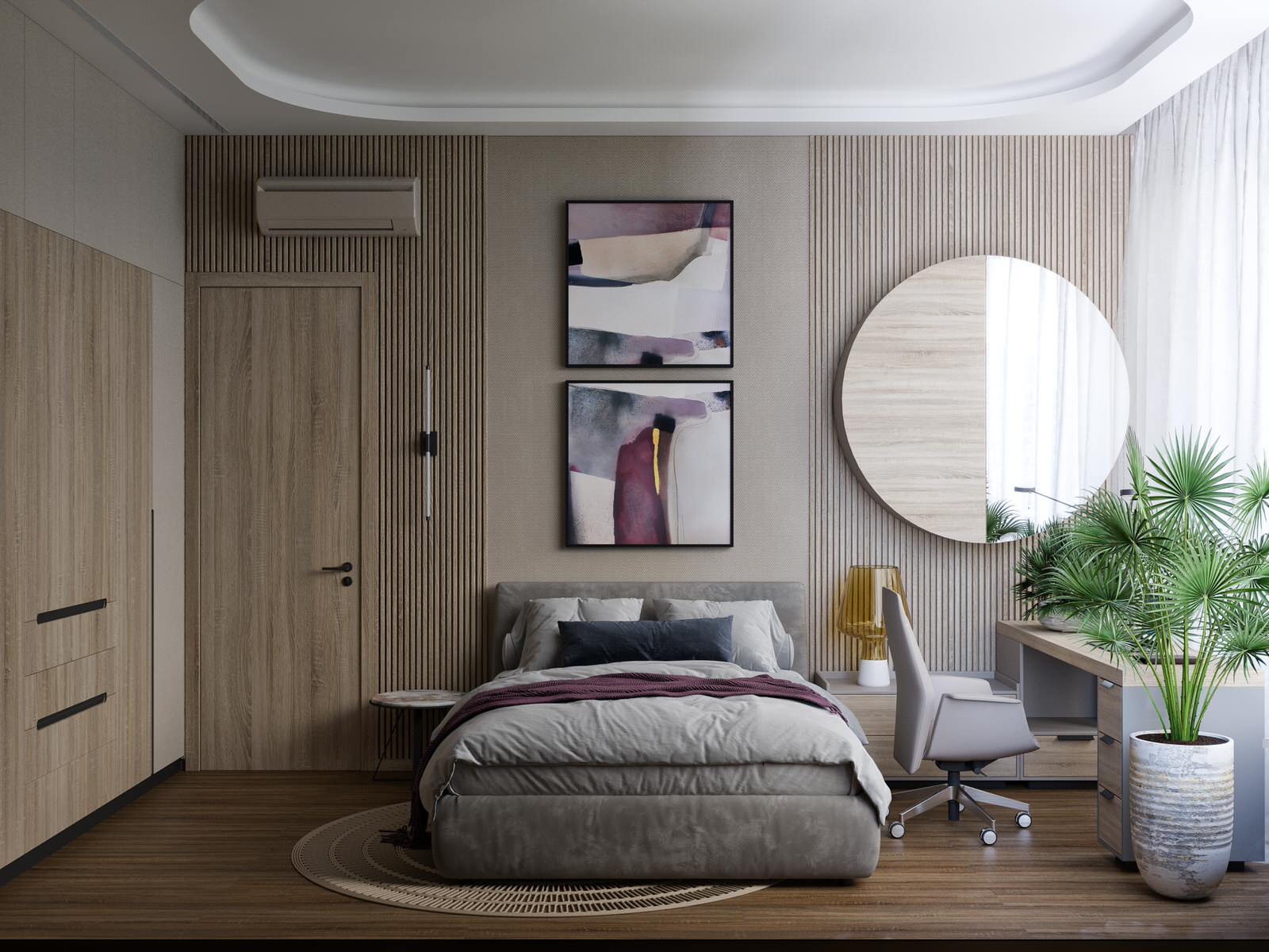 ЖК Level Стрешнево. Мастер спальня