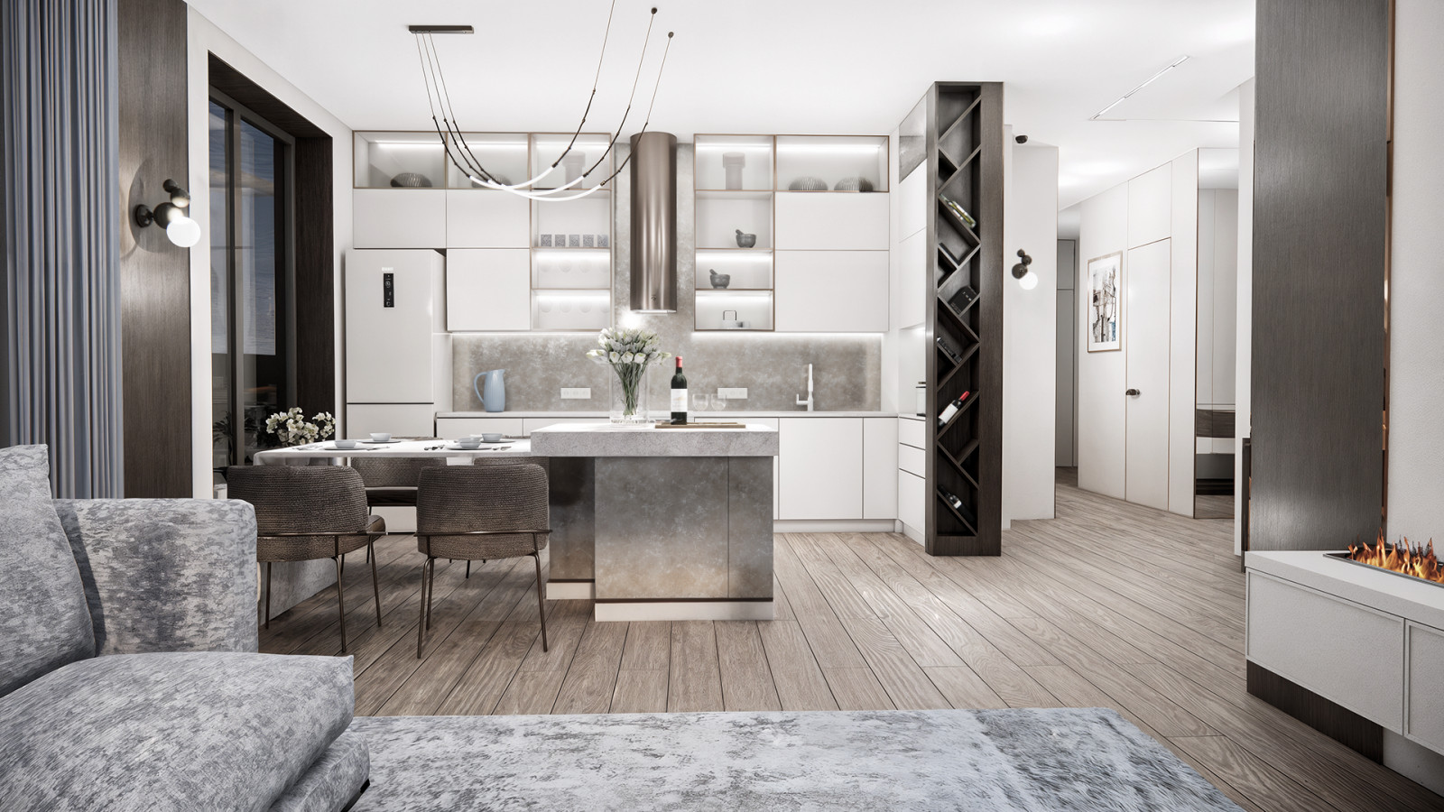 Варианты концепции дизайн-проекта квартиры