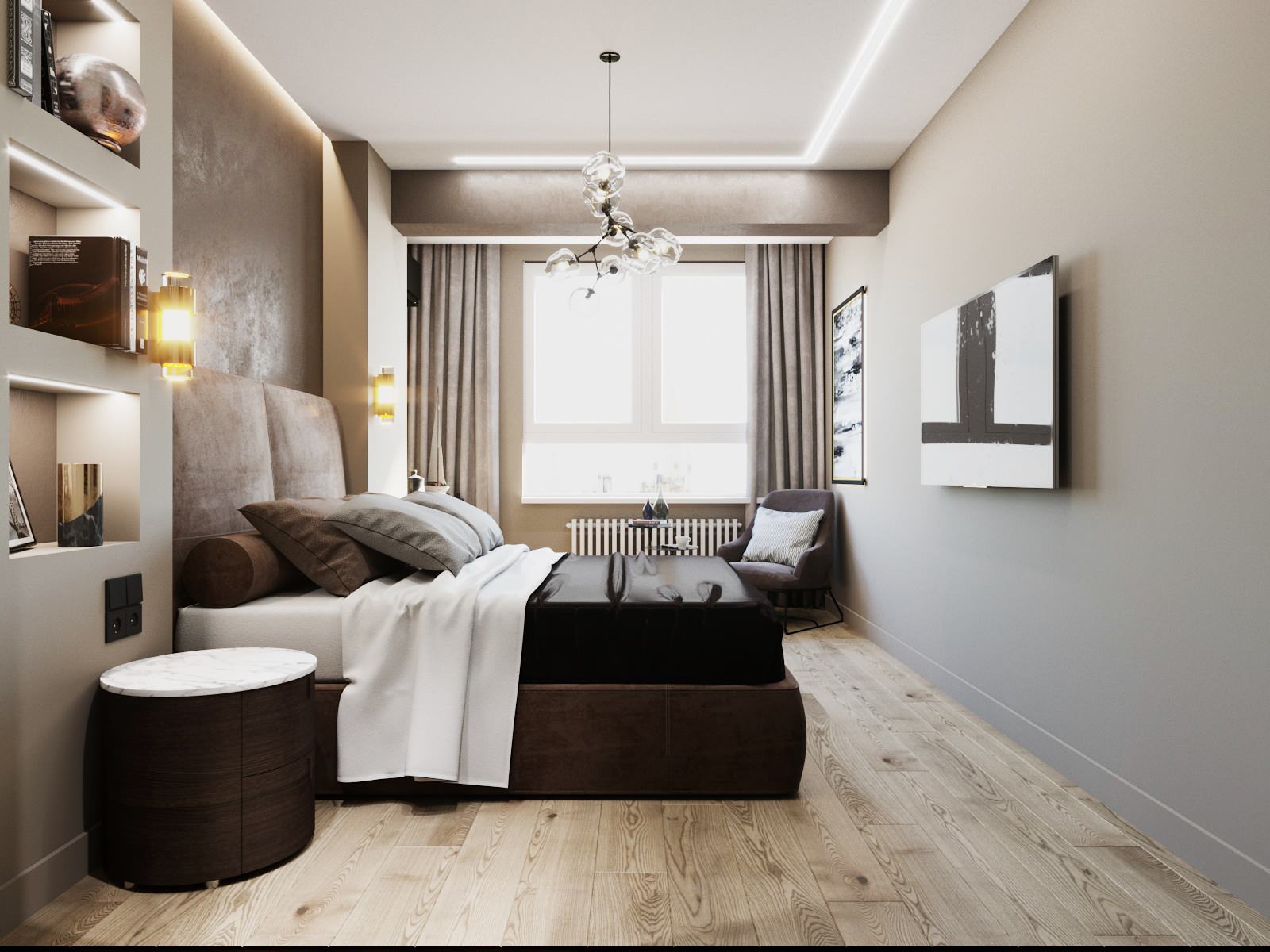 Проект квартиры. ЖК "Изумрудный". В двух вариантах