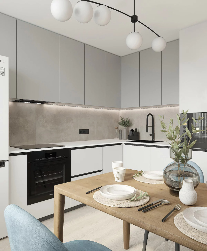 Обложка проекта: Интерьер квартиры для молодей семьи с ребенокм.