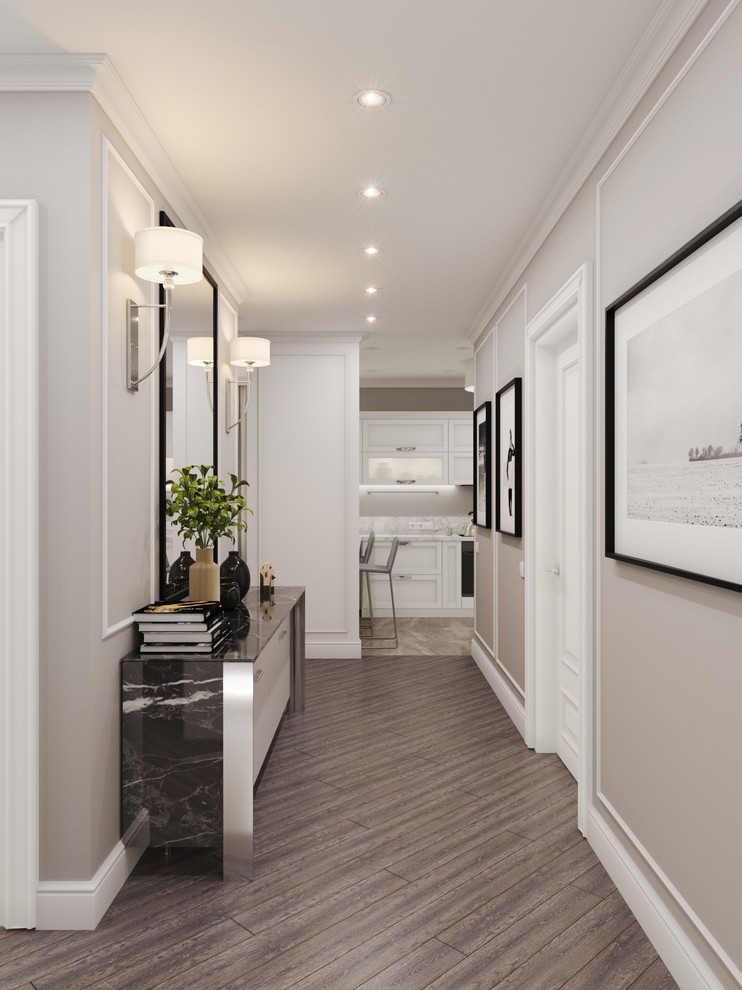 Обложка проекта: Дизайн интерьера квартиры в неоклассическом стиле 130 м2