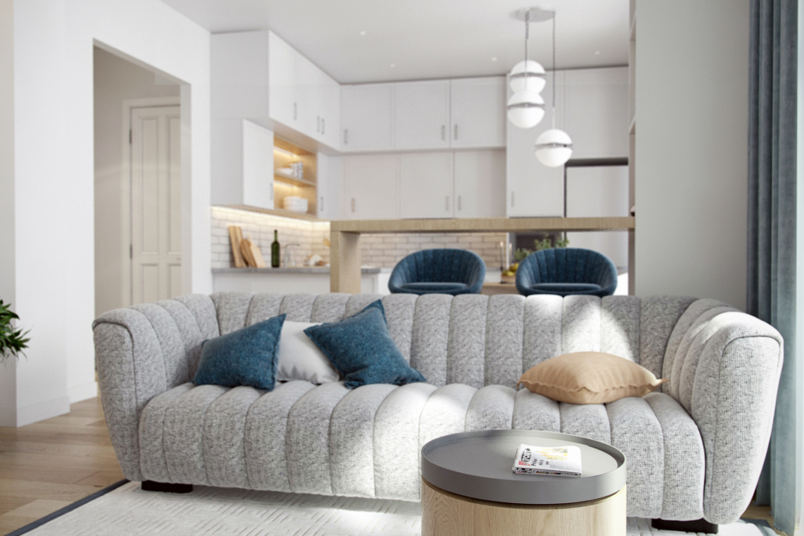 Гостиная в квартире ЖК Екатерининский парк