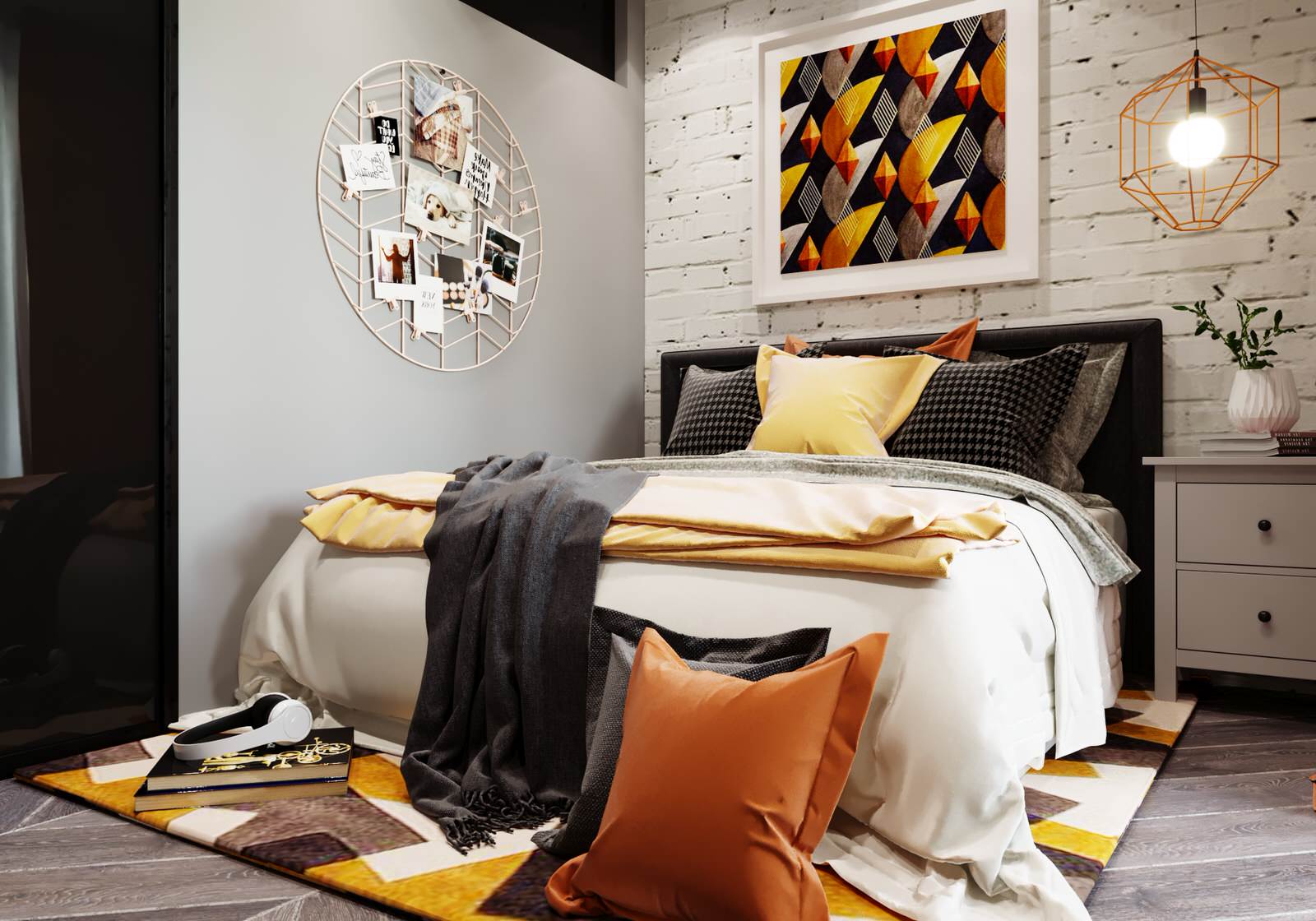 Дизайн спальни в ЖК "Вертикаль" г. Тула