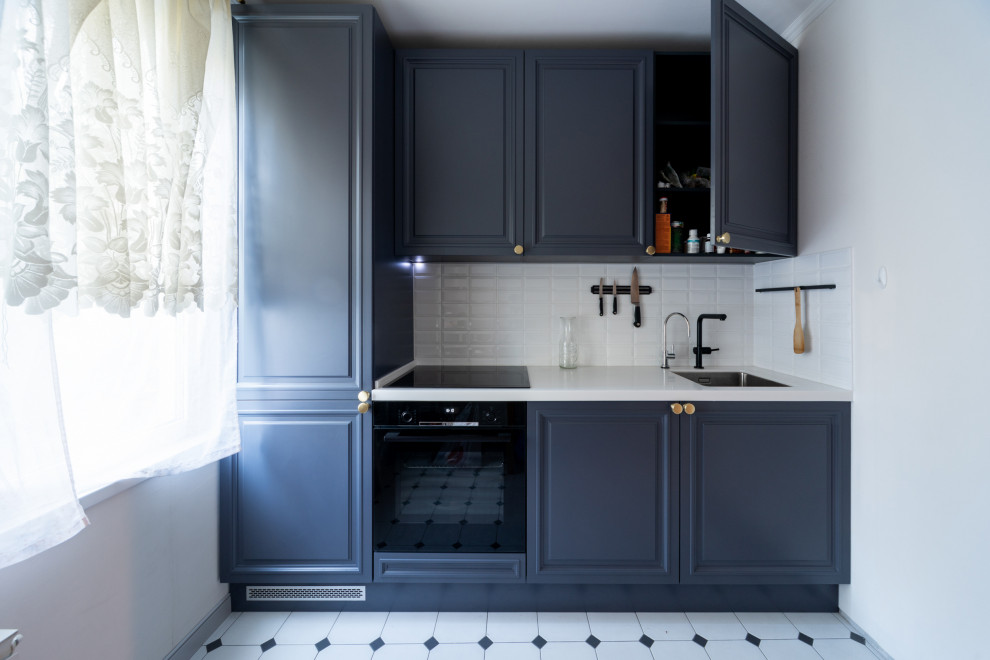 Синяя Кухня в современном стиле