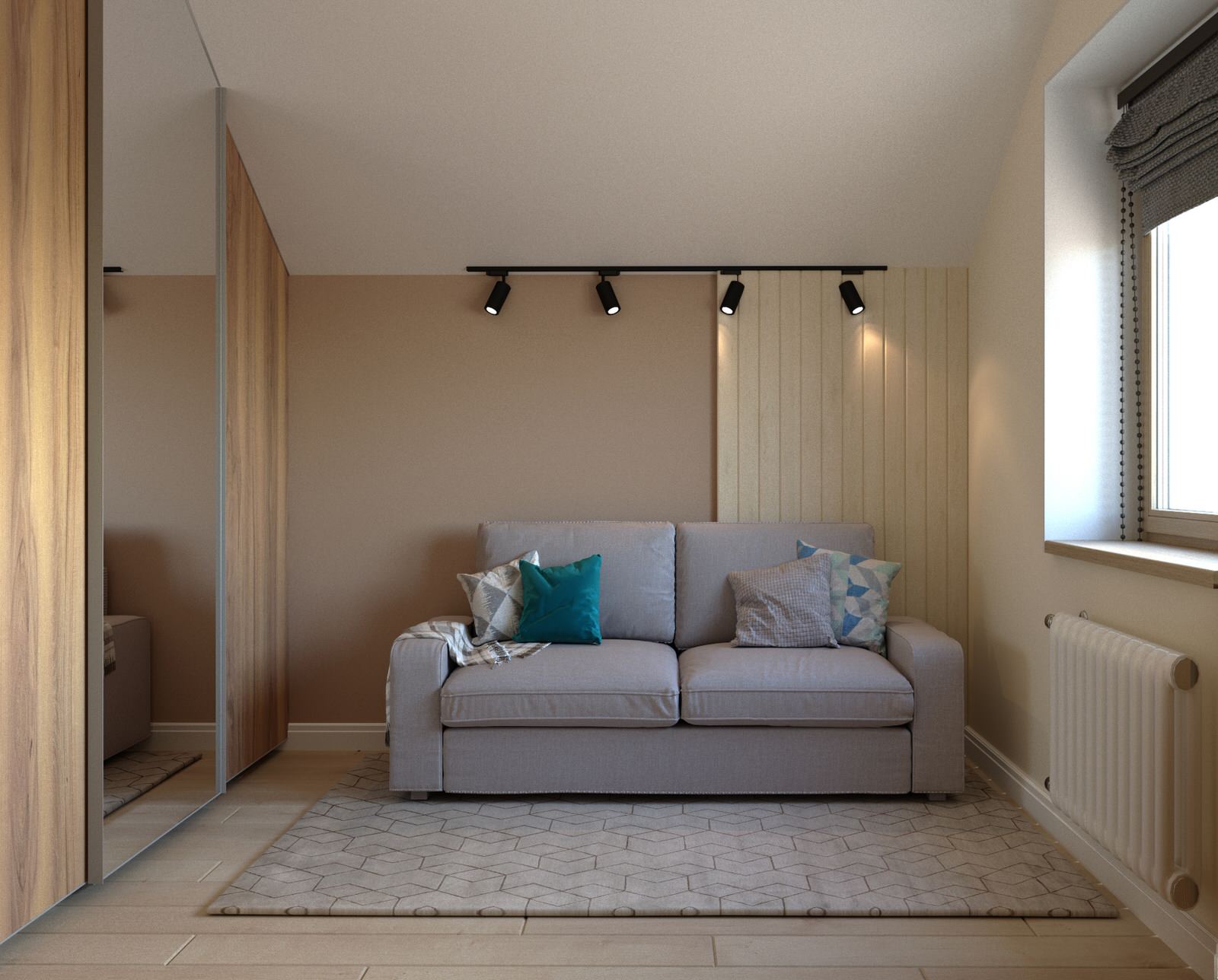 Дизайн проект дома 120кв.м в современном стиле с элементами эко-стиля