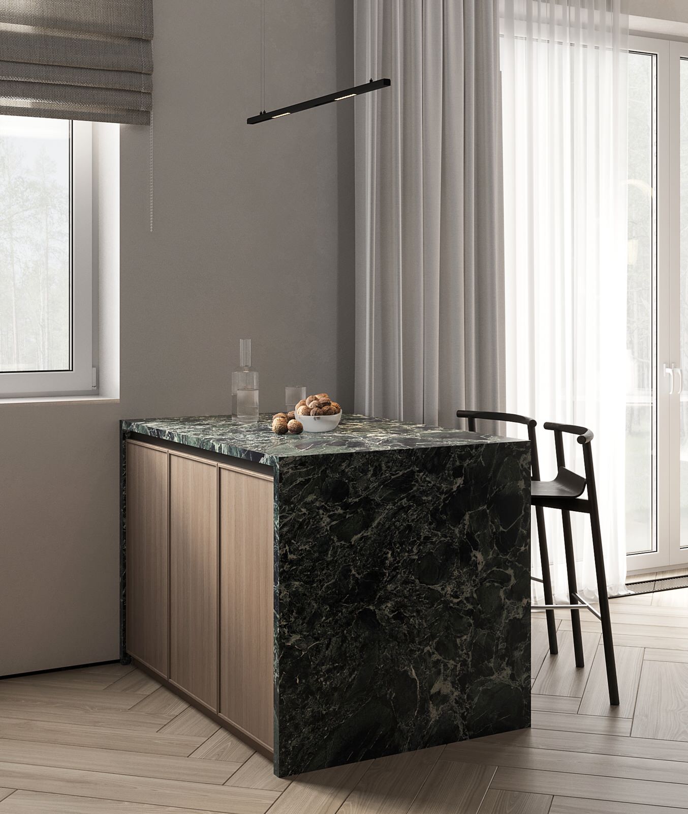 Гостиная-кухня