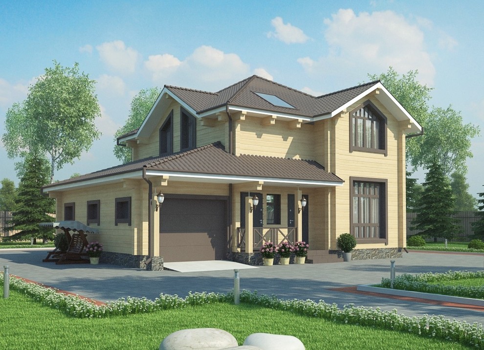 Жилой дом из клеёного бруса