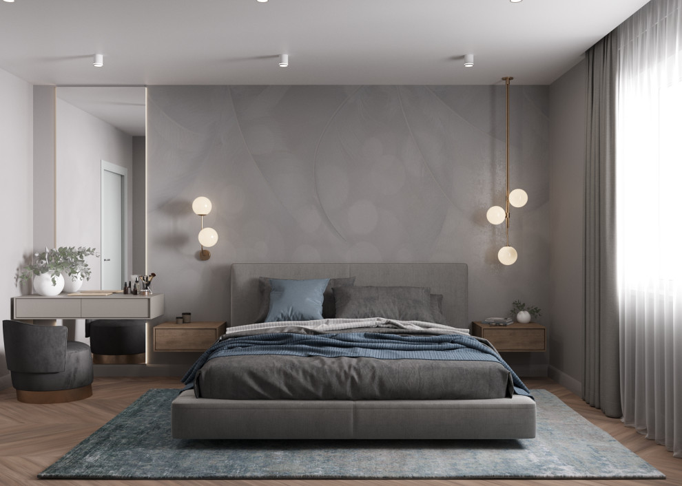 Обложка проекта: Проект спальни 16 м.кв.