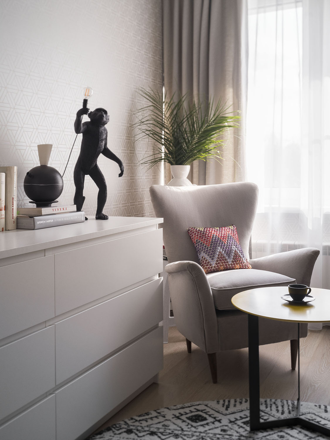 Небольшая двухкомнатная квартира на окраине Москвы. 50 кв. метров.