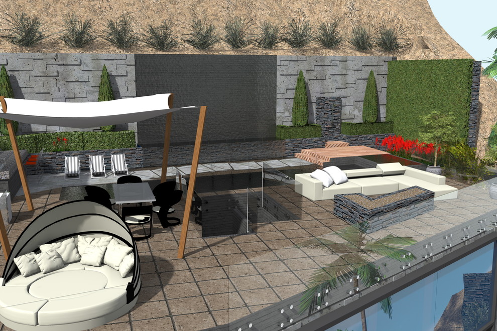 Голливудские Холмы - Лос Анджелес. Дом в современном стиле.