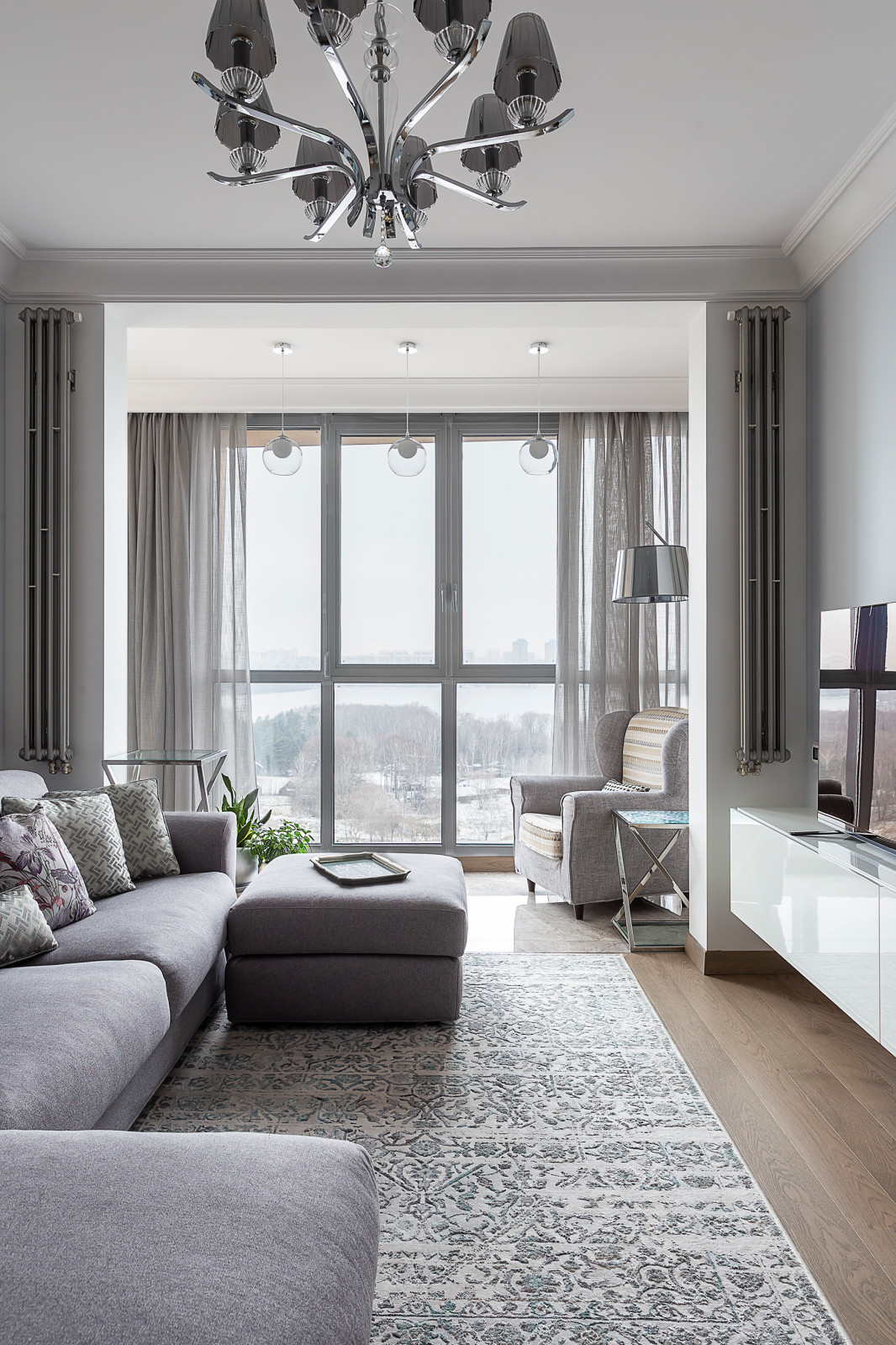 Обложка проекта: Гостиная в Современной классике на Живописной.