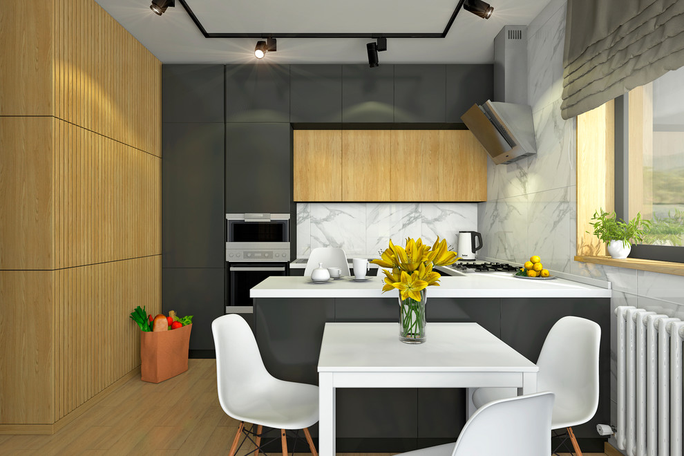 Дизайн интерьера однокомнатной студии в ЖК "Гринвуд"