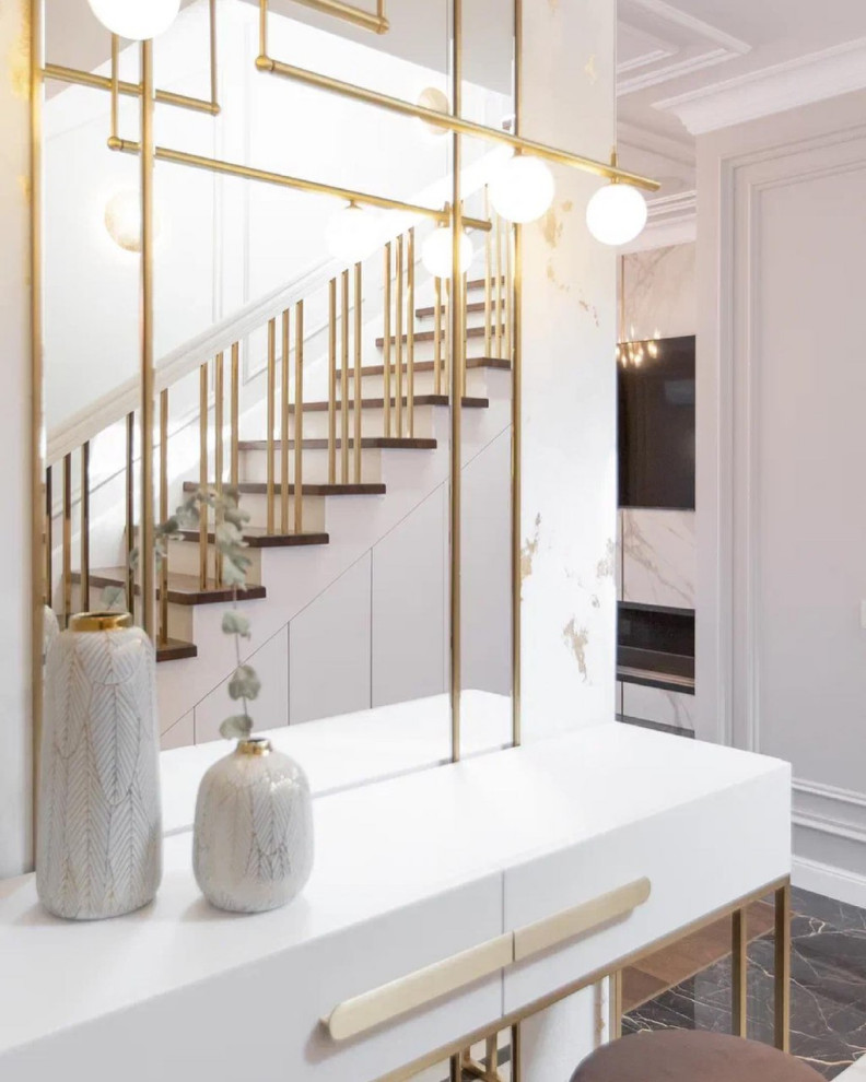 Интерьер прихожей и гостиной