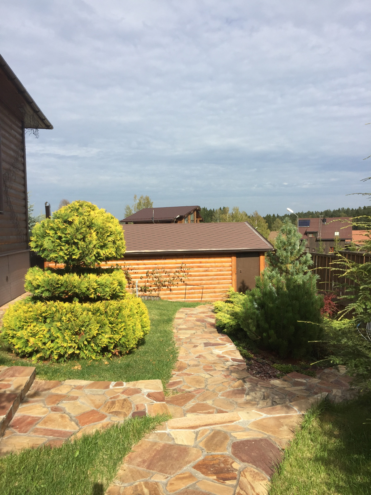 Ландшафтный дизайн участка на склоне