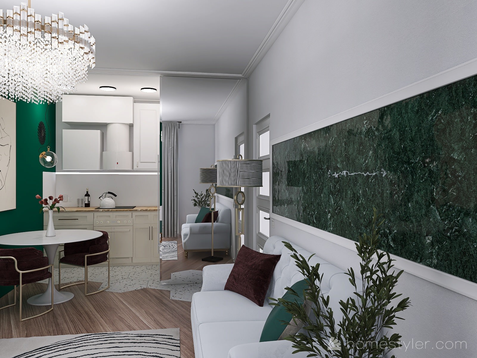 Обложка проекта: Кухня-гостиная для Ольги