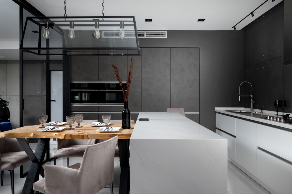 Квартира 170м2 | BLACK NATURE | Современный индустриальный стиль