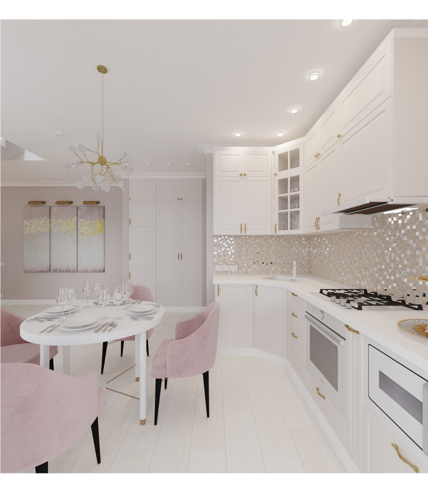 Двухуровневая квартира в стиле Ар-деко