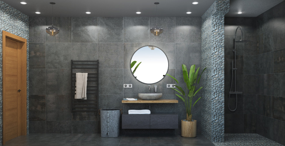 Интерьер каркасного дома, фахверка в экостиле