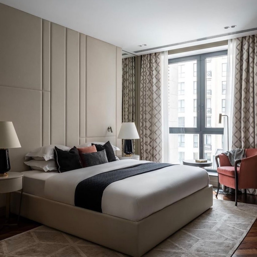 Обложка проекта: Мягкие стеновые панели в спальне