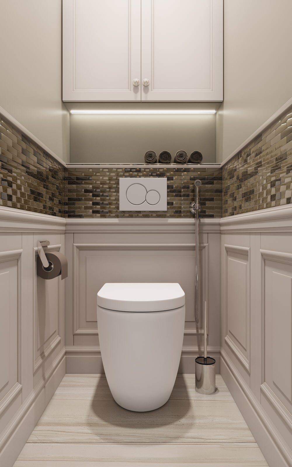 Двухуровневая квартира для пары со взрослым сыном