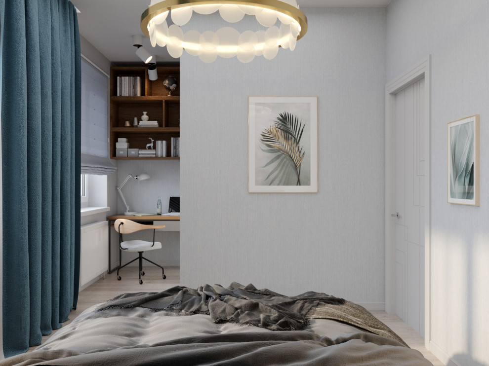 Спальня с гардеробной в таун-хаусе. Кемеровская обл.