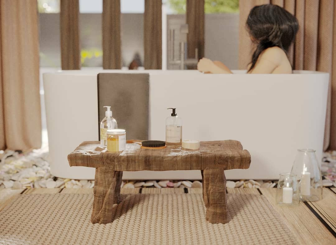 ванная в эко стиле