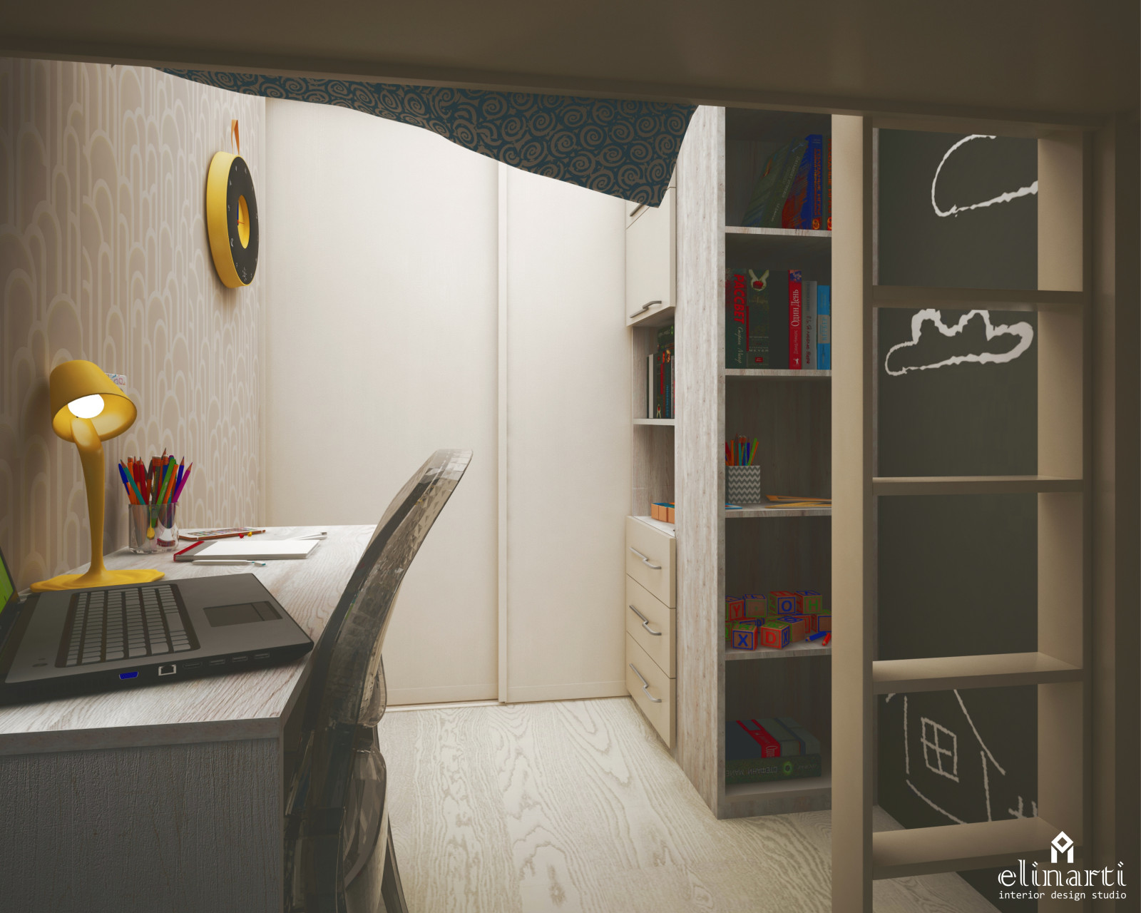 Холл и детская для большой семьи