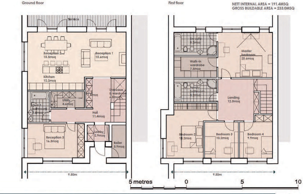 Проект таунхаусов в поселке Глухово