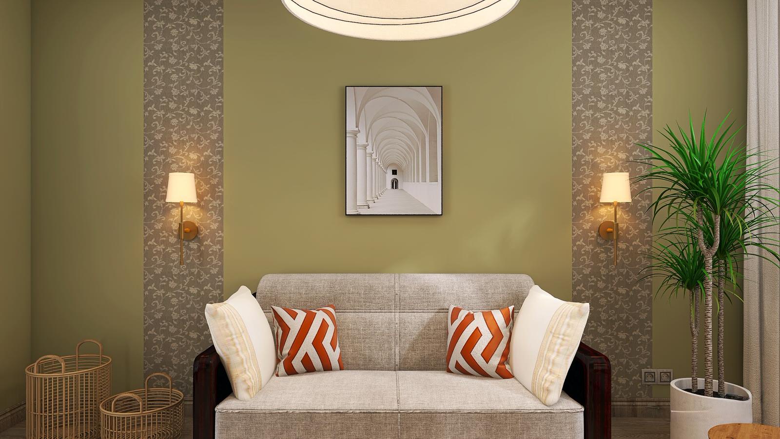 Обложка проекта: Гостиная с нотками востока