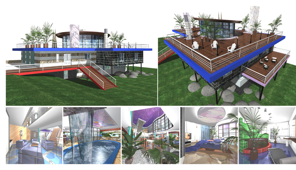 Обложка проекта: Эскизные проекты коттеджей в Свердловской области