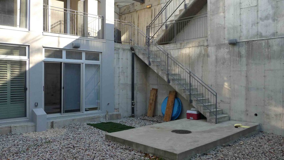 Houzz США: Зеленый дворик у многоэтажки в Бруклине