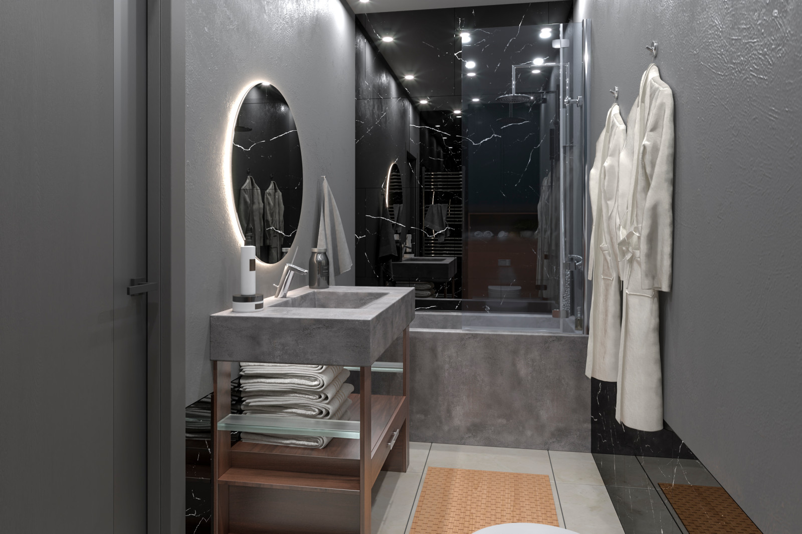 Разработка визуальной концепции шоурума (97 м2) для застройщика в г. Уфа