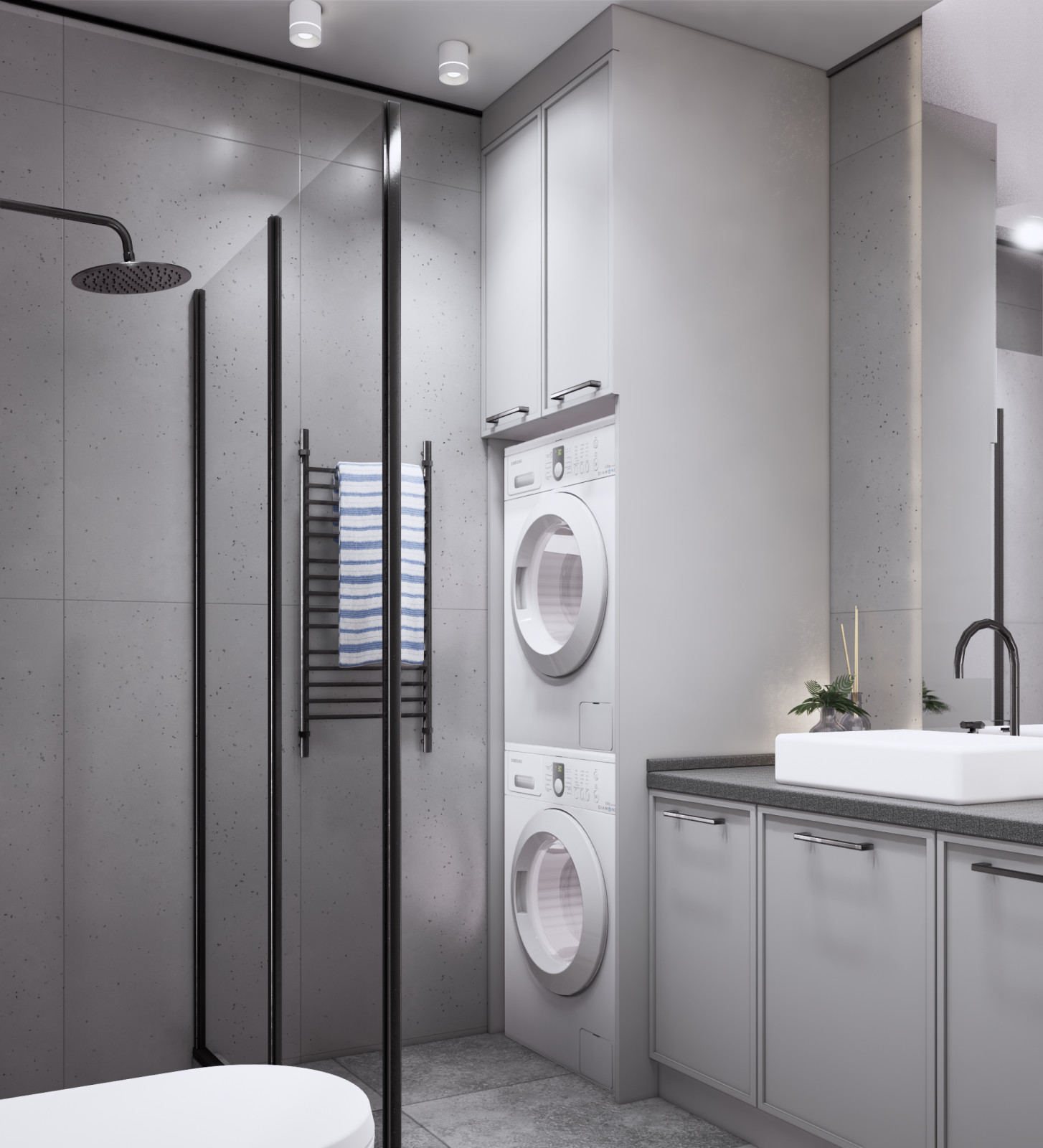 Душевая в минимализме