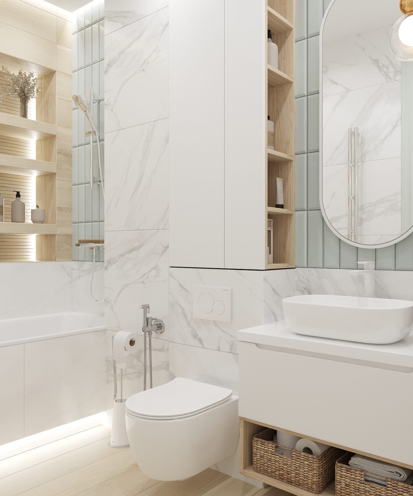 Ванная комната в ЖК Аристократ