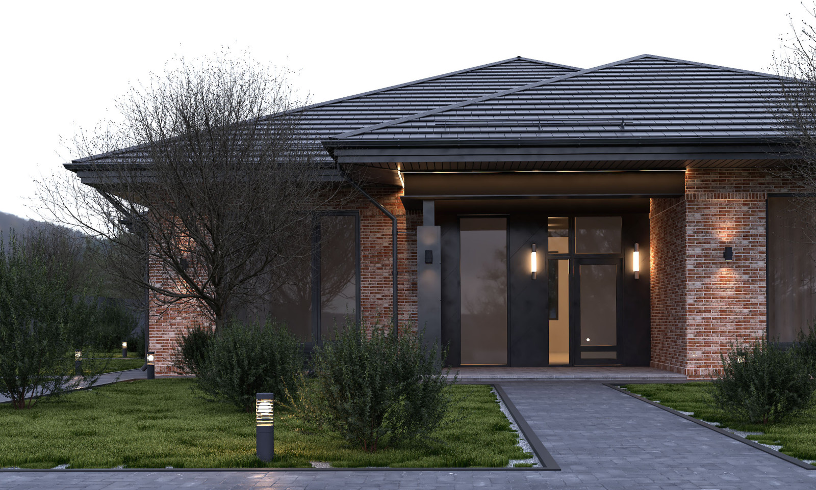 Обложка проекта: Одноэтажный жилой дом