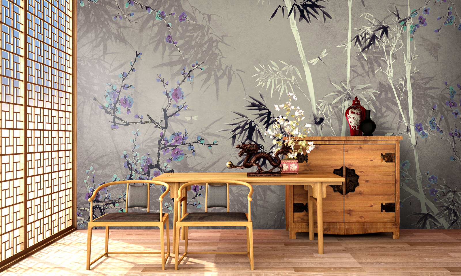 Терраса с фреской La Stanza из коллекции «Шинуазри»