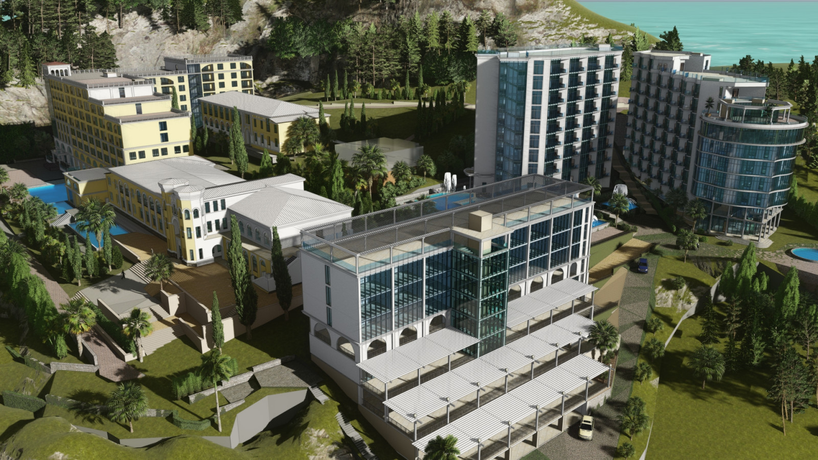 Эскизный проект развития санатория "Кудепста"