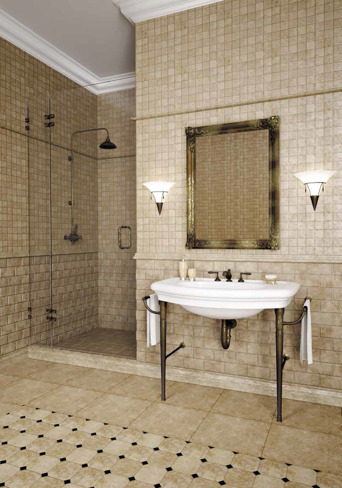 Мозаика из натурального камня в интерьере