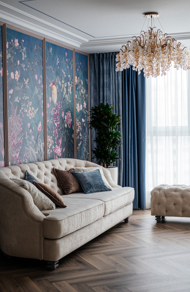 Кухня-гостиная в классическом стиле