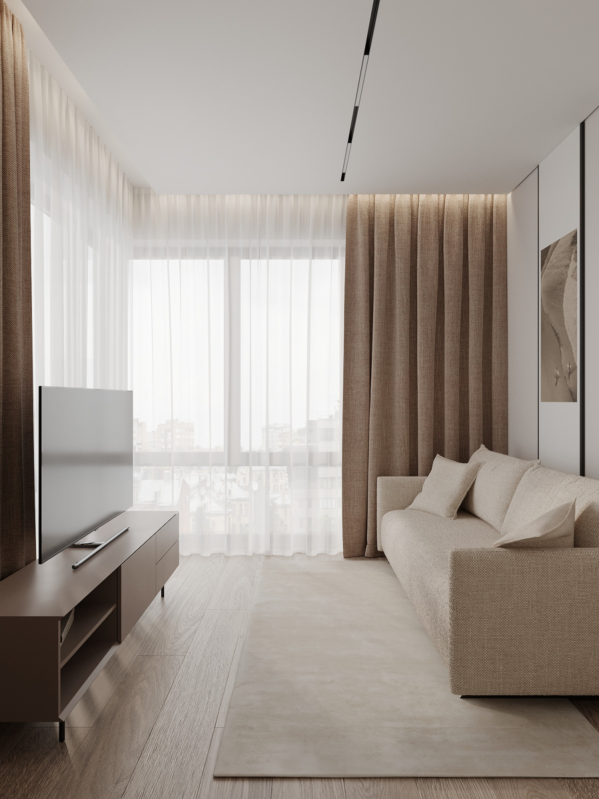 ЖК «Павелецкая Сити» — современный минимализм в нейтральных оттенках