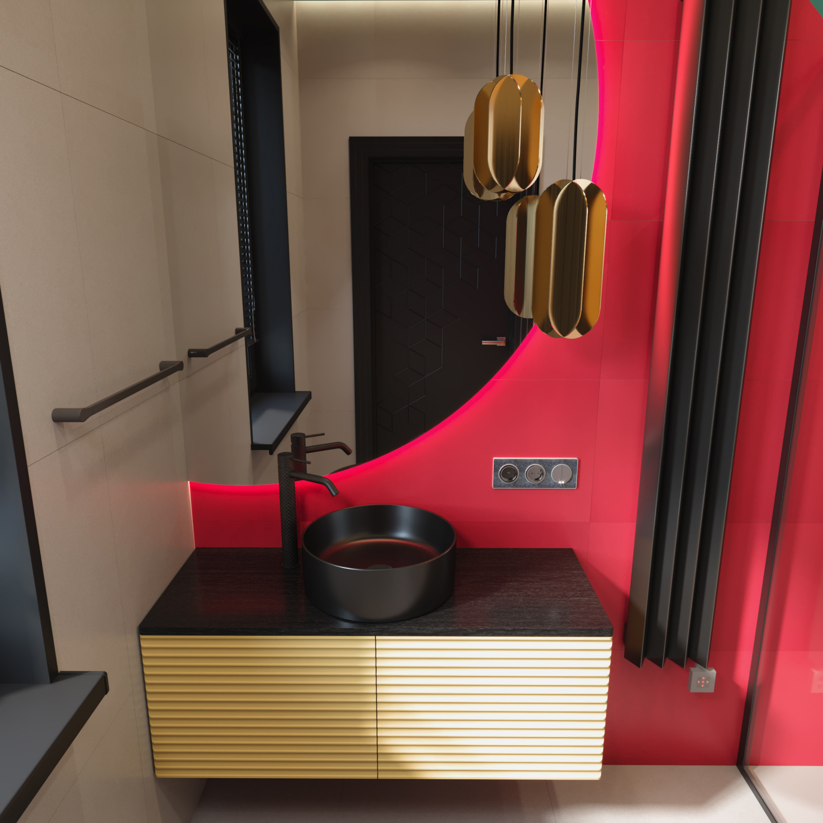 Санузел с радиатором Loten