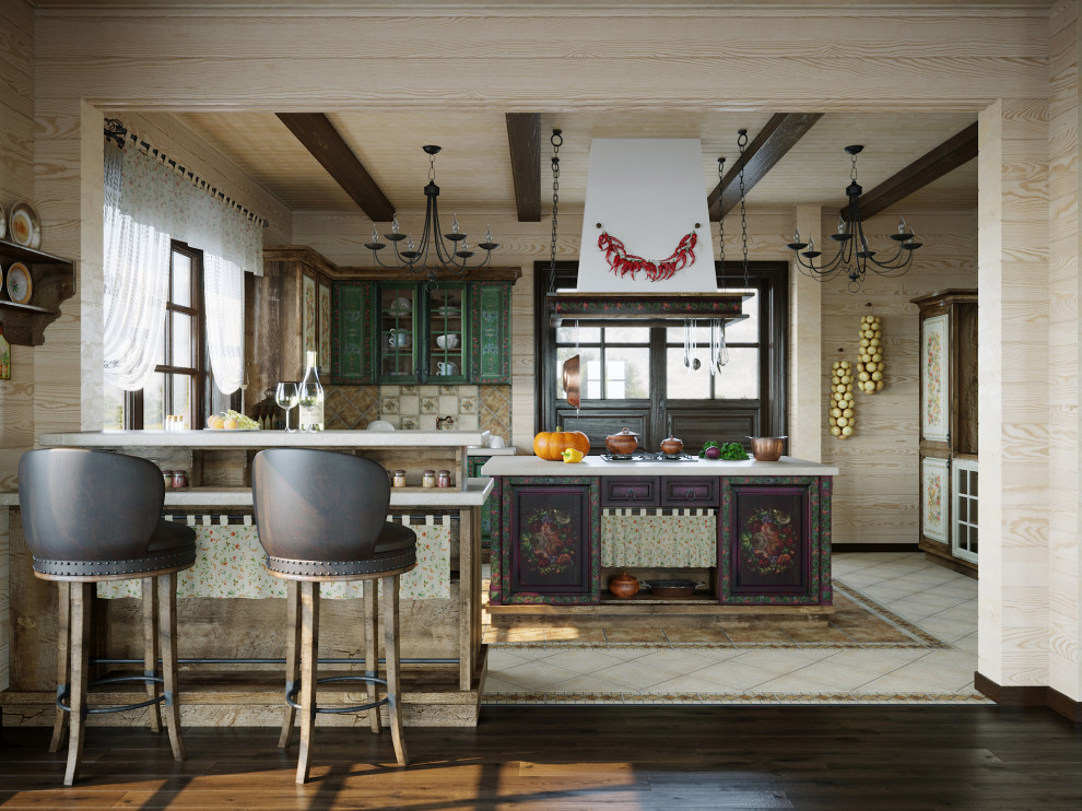 Кухня в загородном доме